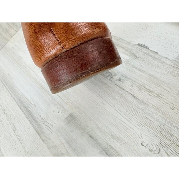 Frye Anna Shortie Tan Leather Western Mini Boot Womens Size 10 - Picture 16 of 16
